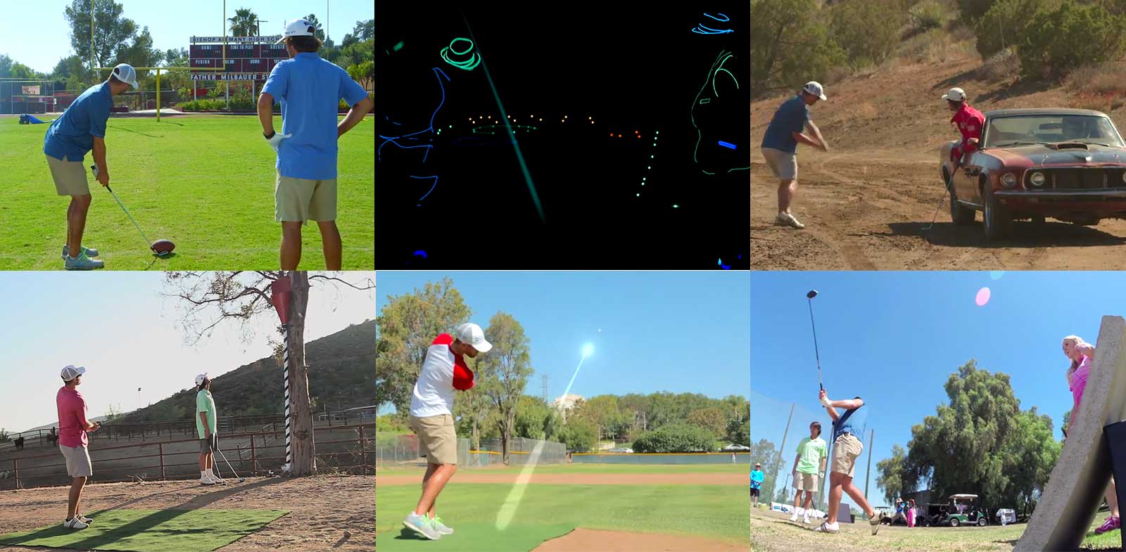Observation en lille lineal These were the most epic trick shots from Wesley Bryan's video series with  Golf Digest | This is the Loop | Golf Digest