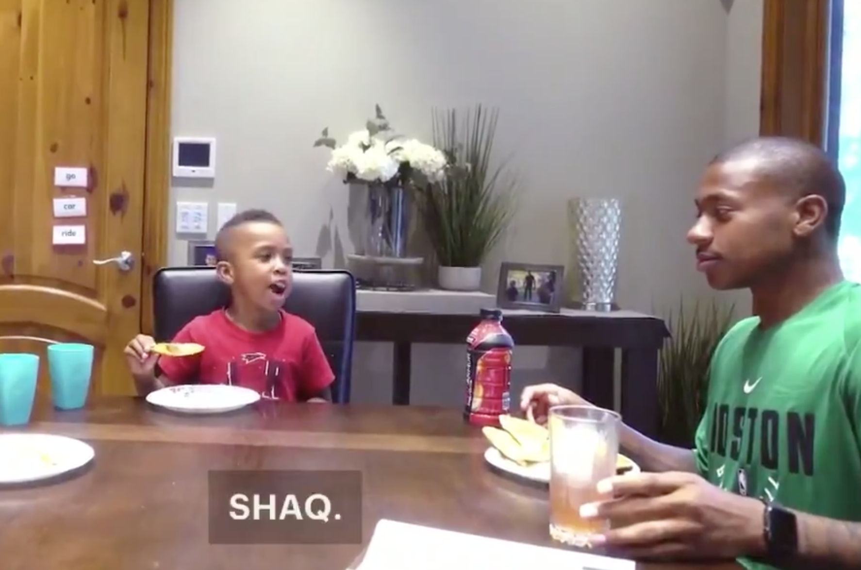 Isaiah Thomas' kid hilariously calls Shaq fat, and Shaq and Charles Barkley  were having none of it, This is the Loop
