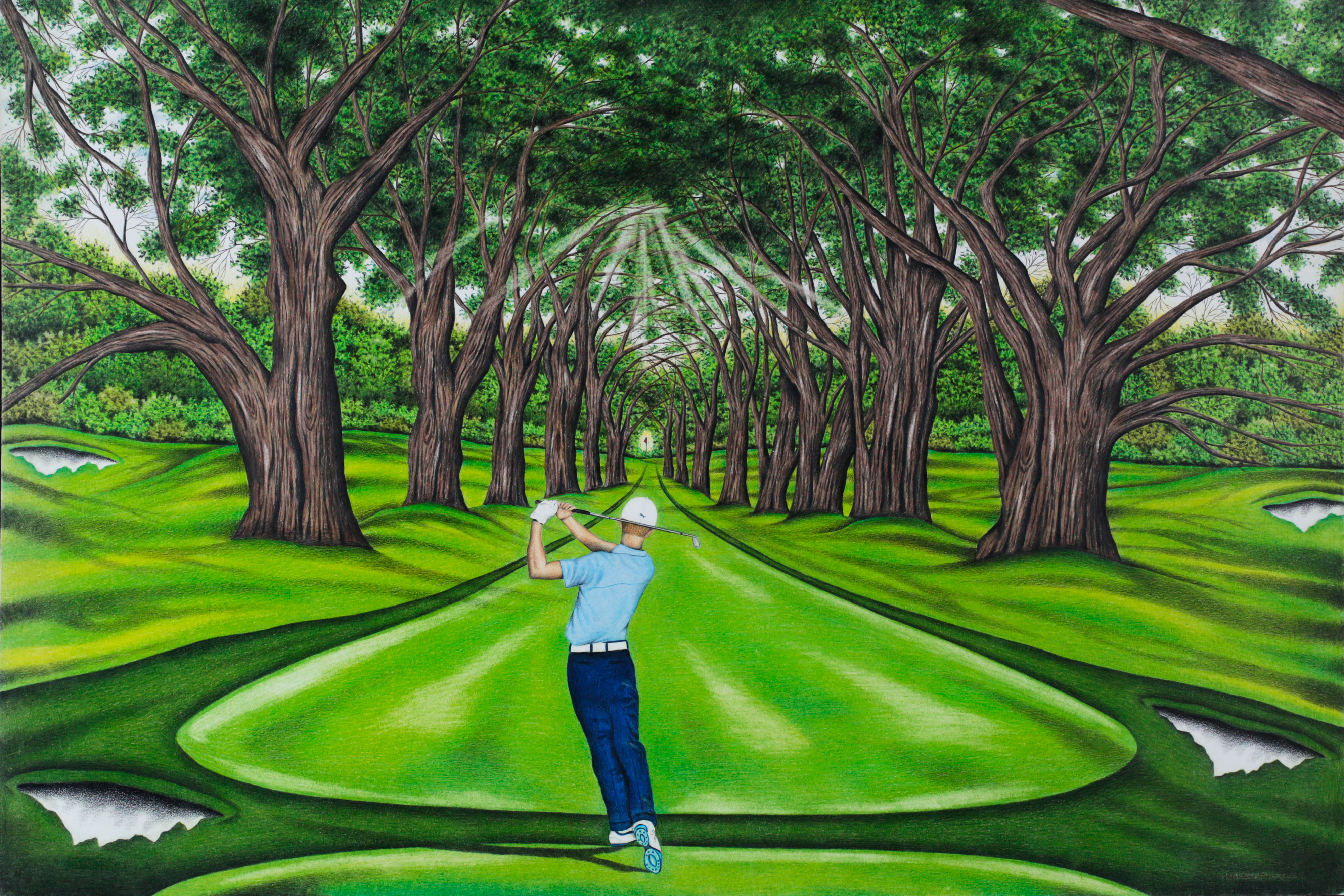 A sampling of Dixon's surreal golf drawings | and Tour Information | Golf Digest