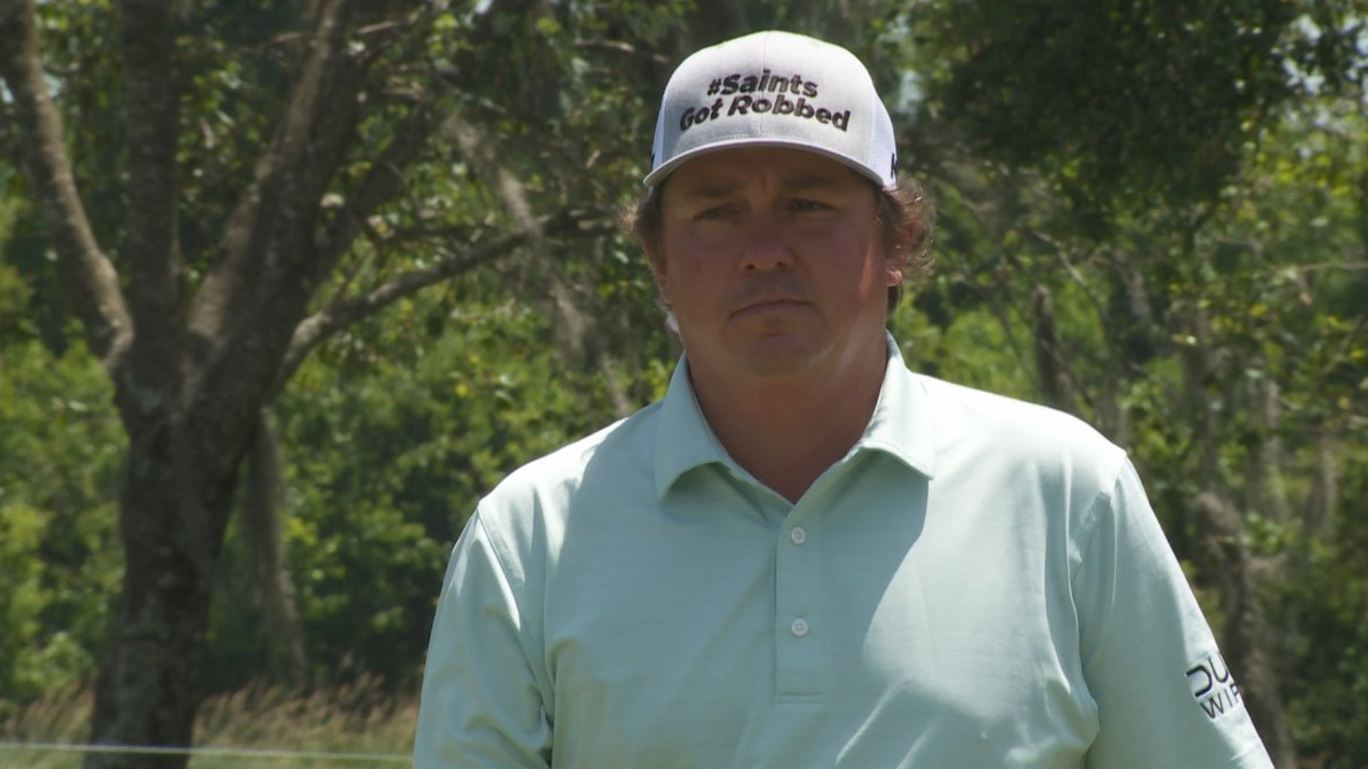 Jason Dufner wears New Saints hat referencing terrible play call playing in New Orleans | is the Loop | Golf Digest