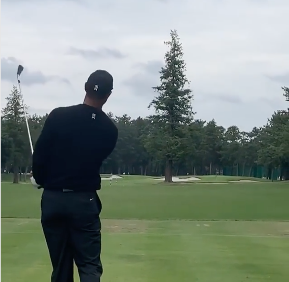 Watch Tiger Woods put on a traj clinic while you wait for the Zozo Championship to resume This is the Loop Golf Digest