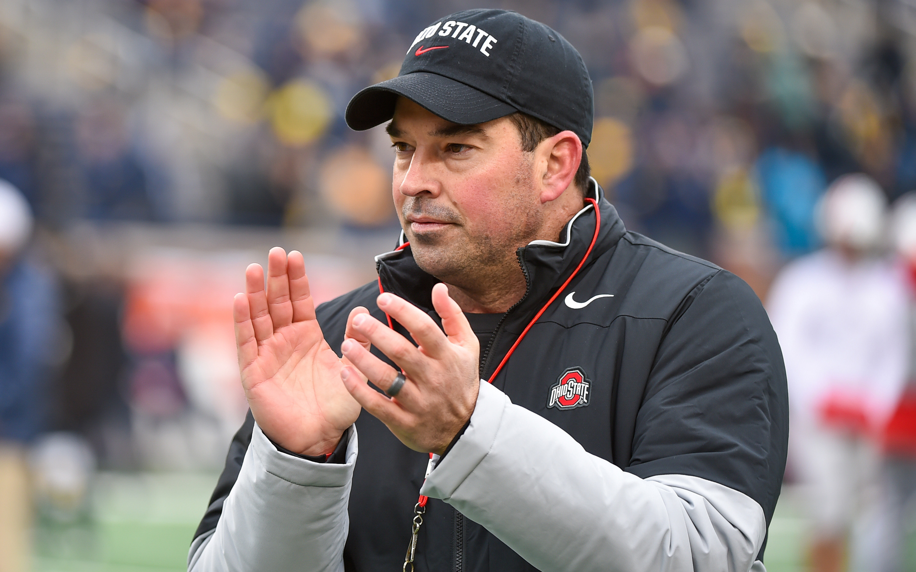 Ohio State coach Ryan Day threatened to “hang 100” on Michigan after Jim  Harbaugh narc'd on him on a Big Ten conference call | This is the Loop |  