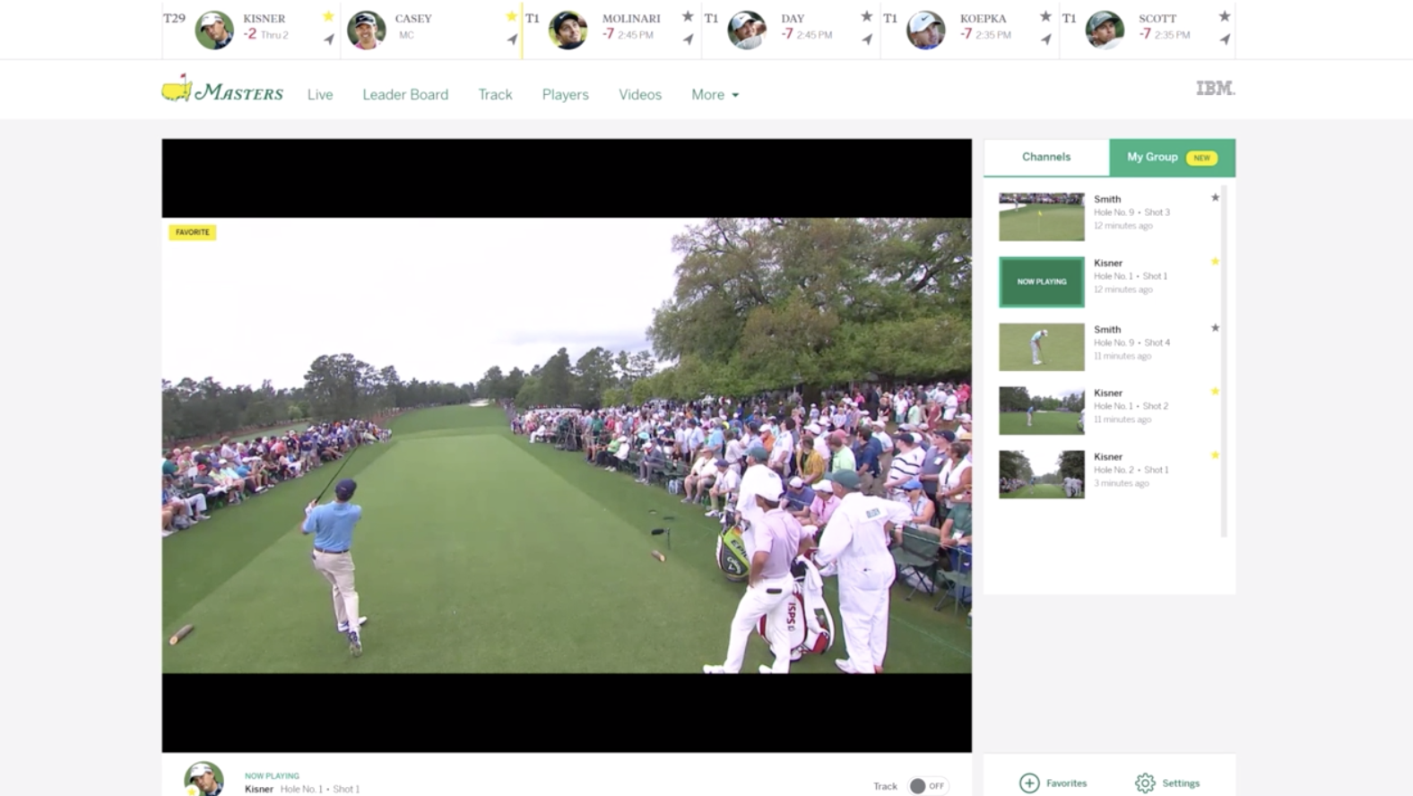 Masters 2020 This amazing new feature will let you watch every shot by every player this week Golf News and Tour Information GolfDigest