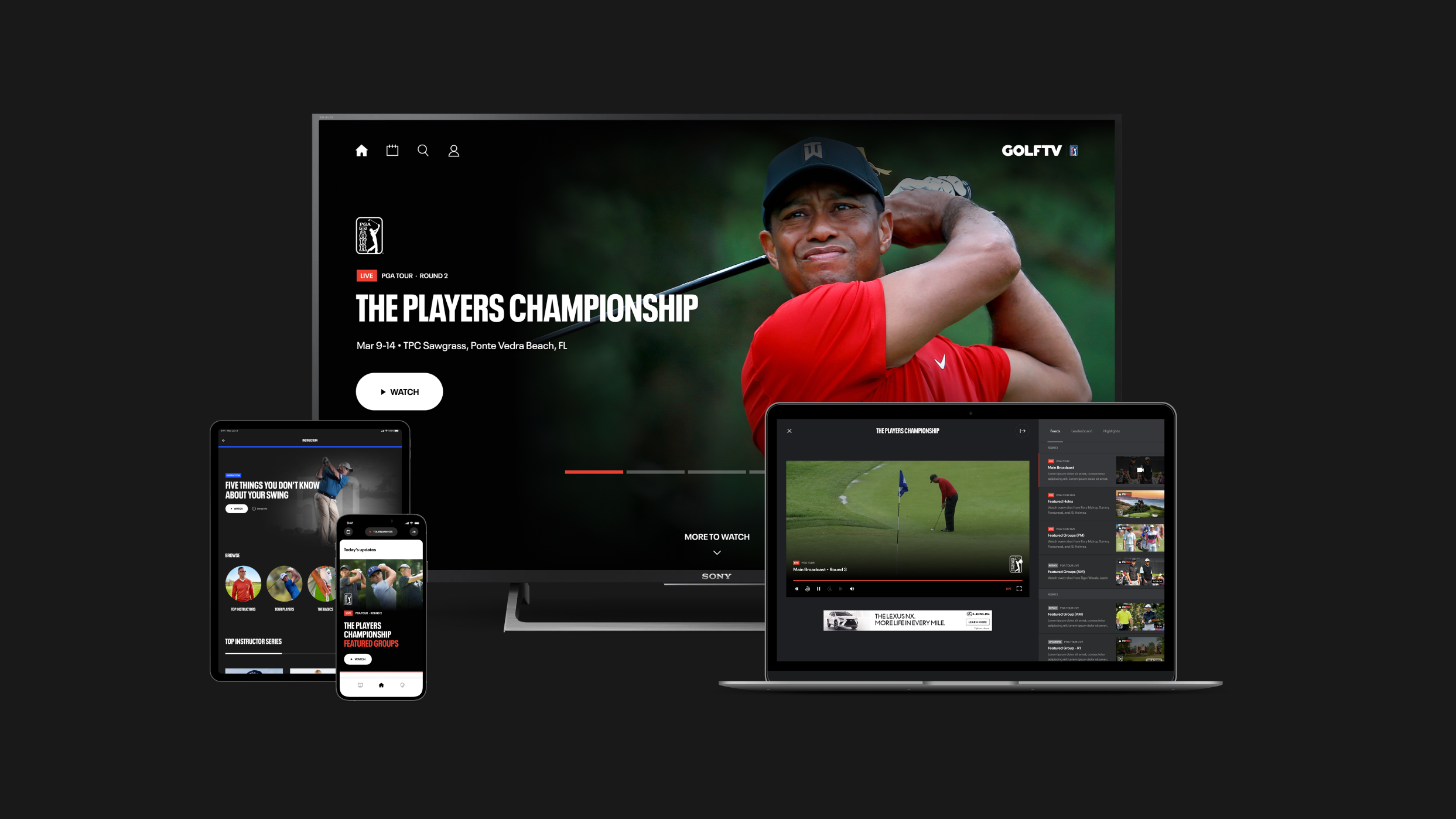 GOLFTV Welcome to our new home Golf News and Tour Information GolfDigest