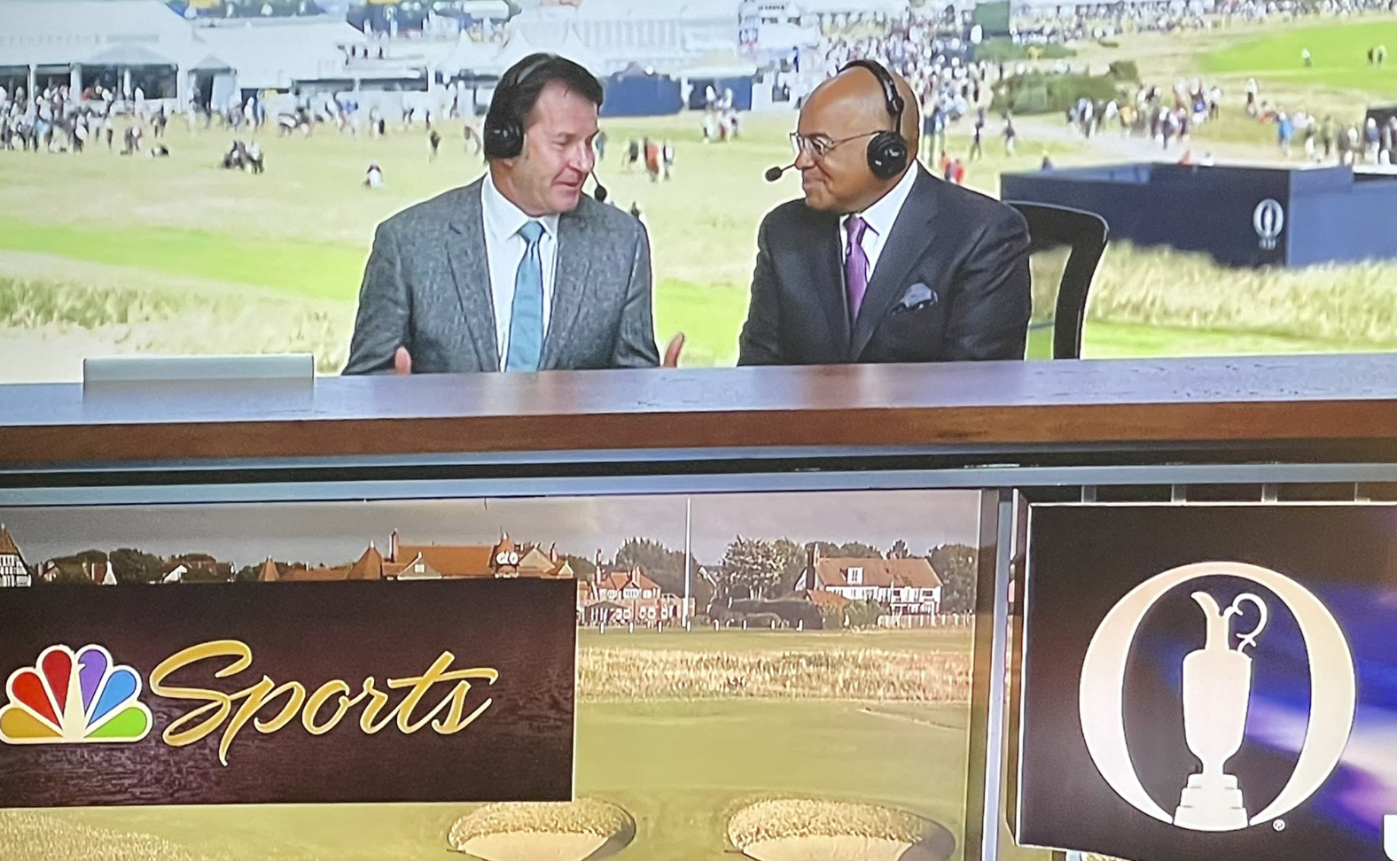 British Open 2023 Nick Faldo comes out of retirement, promptly schools Mike Tirico on live TV This is the Loop GolfDigest