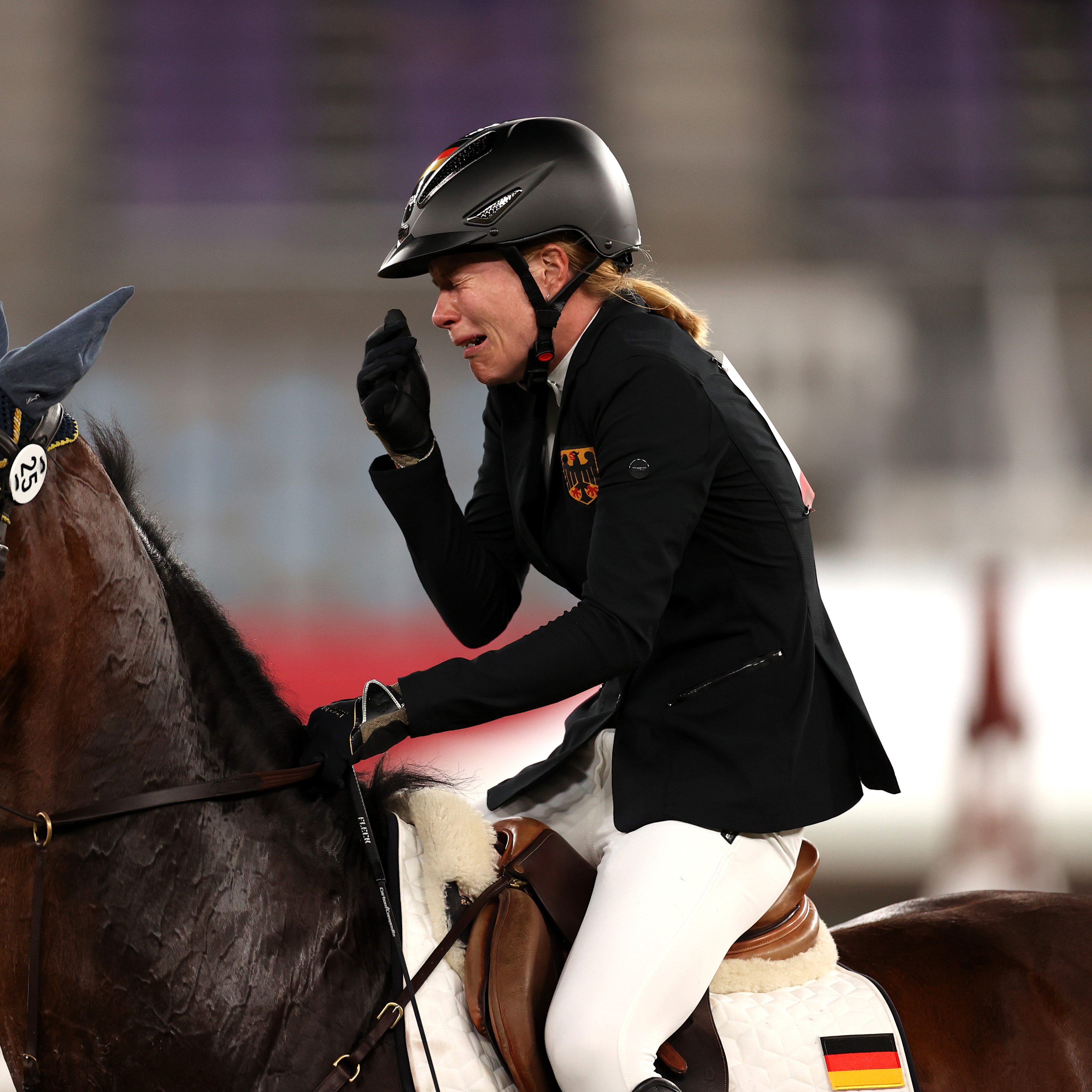 German pentathlete sobbing as she misses out on gold because her horse wouldnt jump is what the Olympics are all about This is the Loop GolfDigest