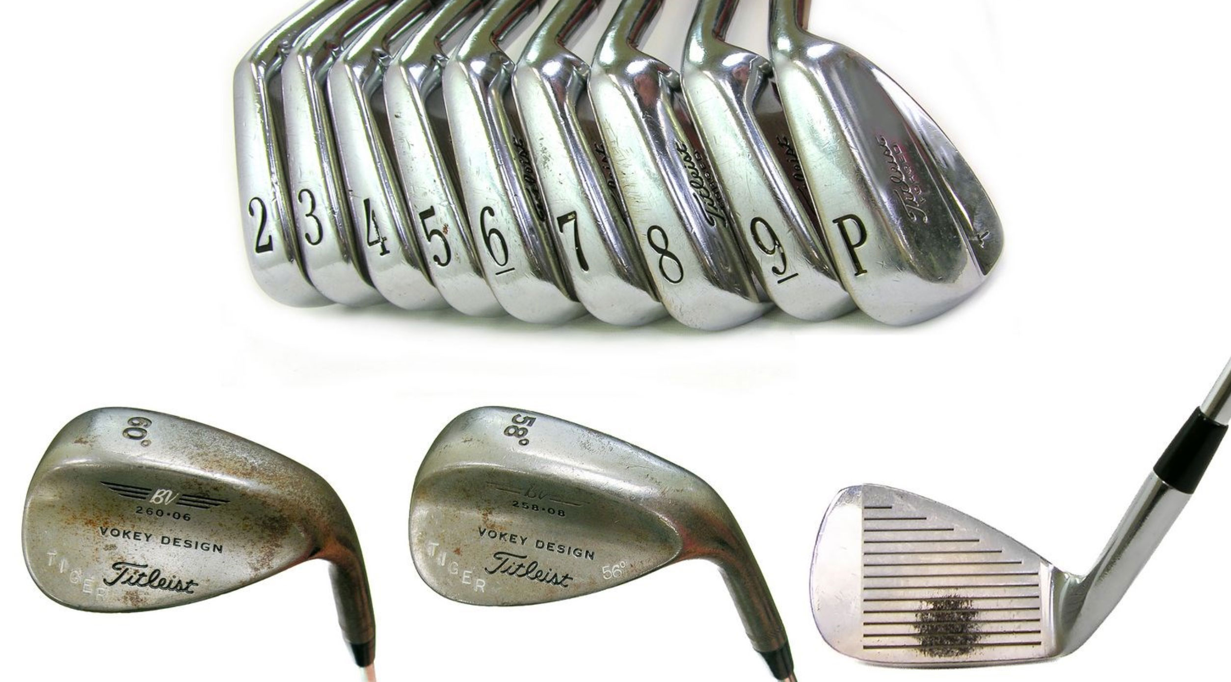 Print gaben Kæledyr Tiger Woods irons used during historic season sell for record $5.15 million  | Golf News and Tour Information | Golf Digest