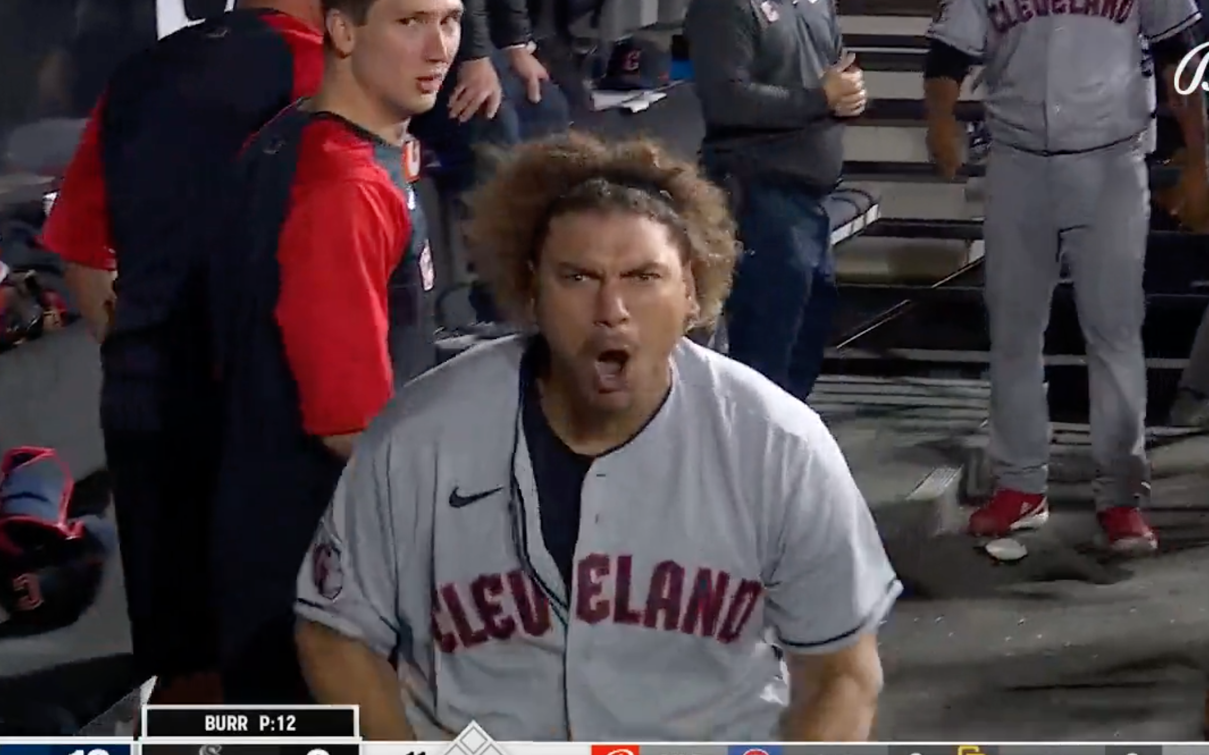 Josh Naylor lost his dang mind after crushing a grand slam in the
