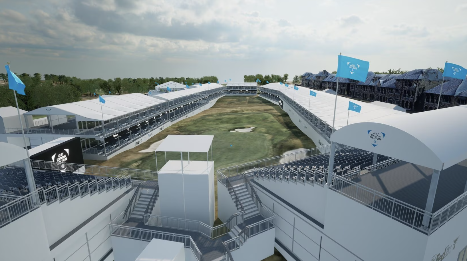 Get ready for a new bonkers stadium hole, this time at the PGA Tours ATandT Byron Nelson This is the Loop GolfDigest